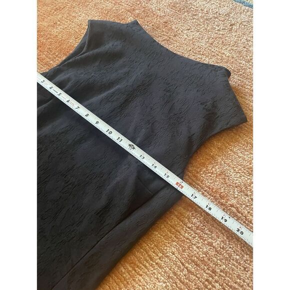 Vintage David Warren New York Boat-Neck/Zip Back Cocktail Dress Black Size 12 - Picture 8 of 8